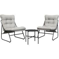 Puutarhakalustesetti Nomla Edoste, harmaa