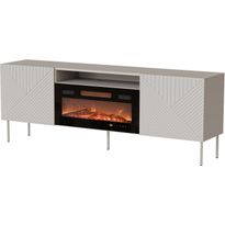 TV-taso + takka Nomla Art Deco 190 EF II, beige/musta