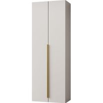 Kaksiovinen vaatekaappi Nomla Kerkin 2D, 70x200cm, beige