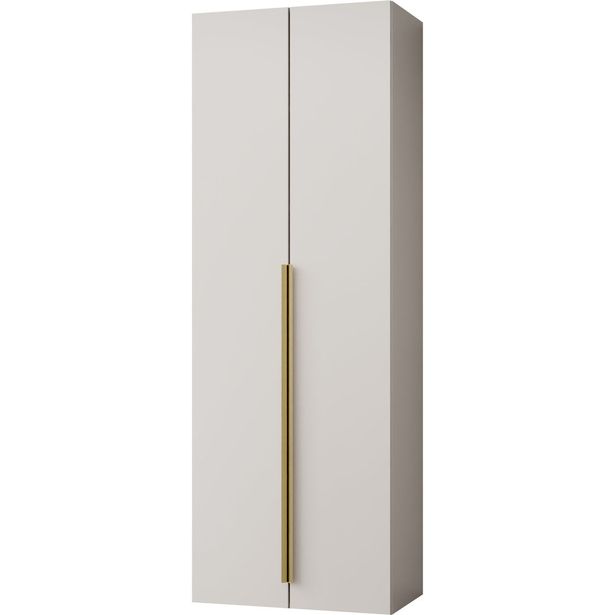 Kaksiovinen vaatekaappi Nomla Kerkin 2D, beige