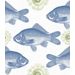 Paneelitapetti Mindthegap Fish Blue, 1.56x3m (MTG-WP20009)