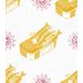 Paneelitapetti Mindthegap Sardines Yellow, 1.56x3m (MTG-WP20010)