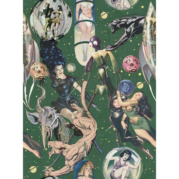 Paneelitapetti Mindthegap Sci-Fi Comics, 1.56x3m