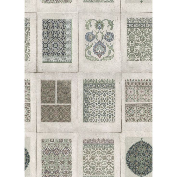 Paneelitapetti Mindthegap Arabesque Grey, 1.56x3m