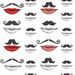 Paneelitapetti Mindthegap Moustache and lips, 1.56x3m (MTG-WP20084)