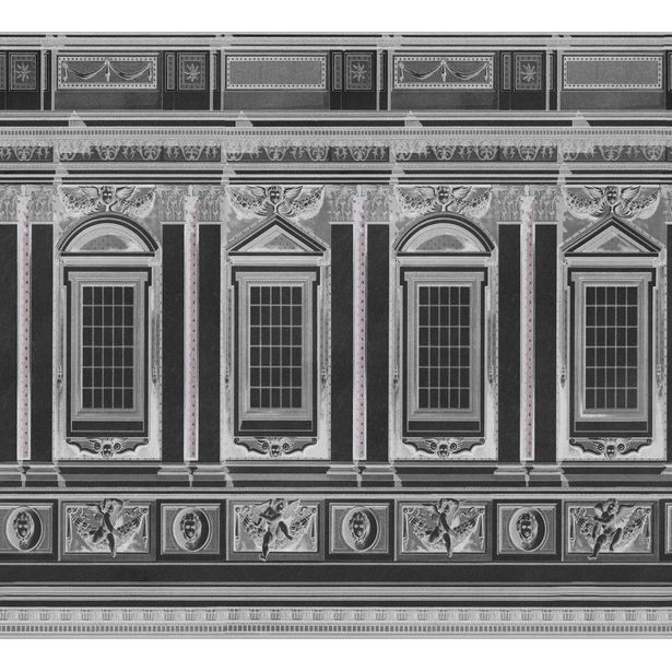 Paneelitapetti Mindthegap Vaticano Anthracite, 1.56x3m