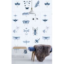 Paneelitapetti Mindthegap Entomology Blue, 1.56x3m