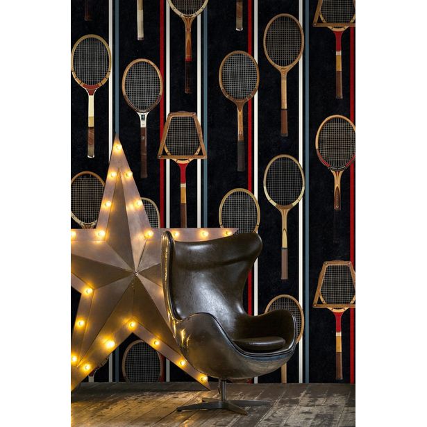 Paneelitapetti Mindthegap The Game Anthracite, 1.56x3m