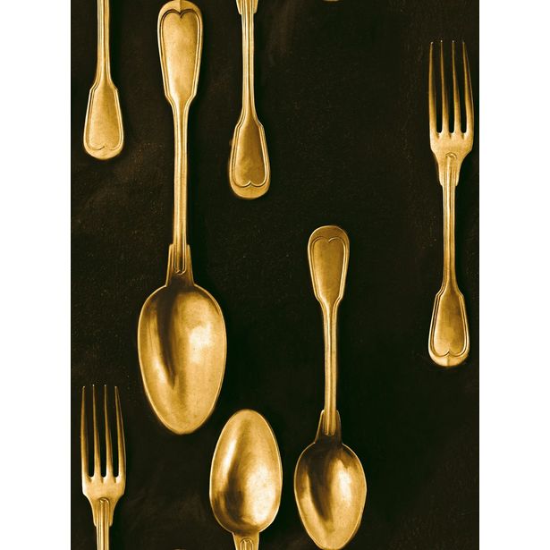 Paneelitapetti Mindthegap Cutlery Brass, 1.56x3m
