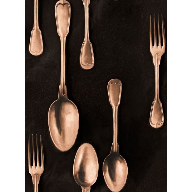 Paneelitapetti Mindthegap Cutlery Copper, 1.56x3m