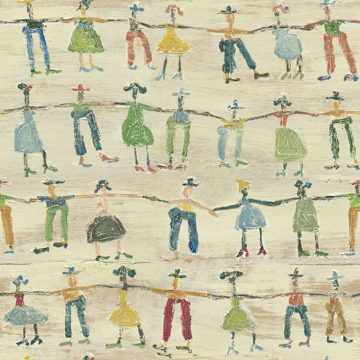 Lastenhuoneen tapetti Mindthegap Little People, 1.56x3m