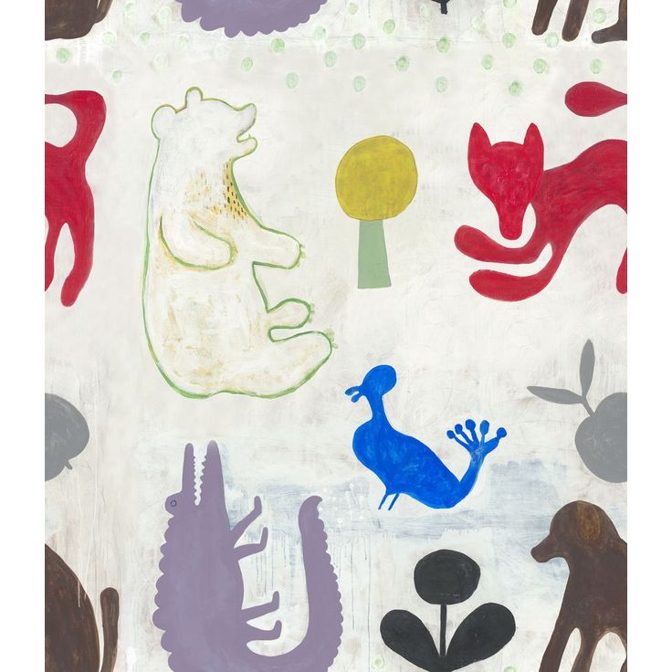 Lastenhuoneen tapetti Mindthegap Mr Boyd's Animals, 1.56x3m