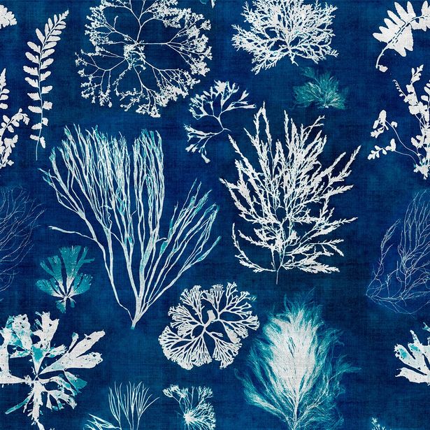Paneelitapetti Mindthegap Algae, 1.56x3m, sininen