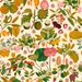 Paneelitapetti Mindthegap Asian fruits and flowers, 1.56x3m, beige (MTG-WP20315)