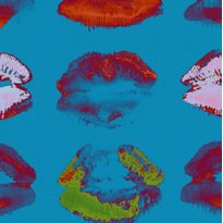 Paneelitapetti Mindthegap Neon kiss, 1.56x3m, sininen