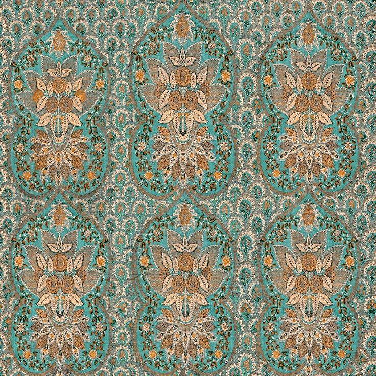 Paneelitapetti Mindthegap Floral tapestry, 1.56x3m, turkoosi