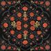 Paneelitapetti Mindthegap Hindu bloom, 1.56x3m, musta (MTG-WP20407)