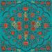Paneelitapetti Mindthegap Hindu bloom, 1.56x3m, turkoosi (MTG-WP20408)