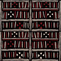 Paneelitapetti Mindthegap Bogolanfini, 1.56x3m, punainen