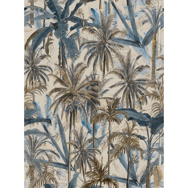 Paneelitapetti Mindthegap The Jungle, 1.56x3m, sininen/beige