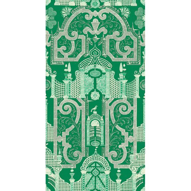 Paneelitapetti Mindthegap Emperor's Labyrinth, 1.56x3m, vihreä