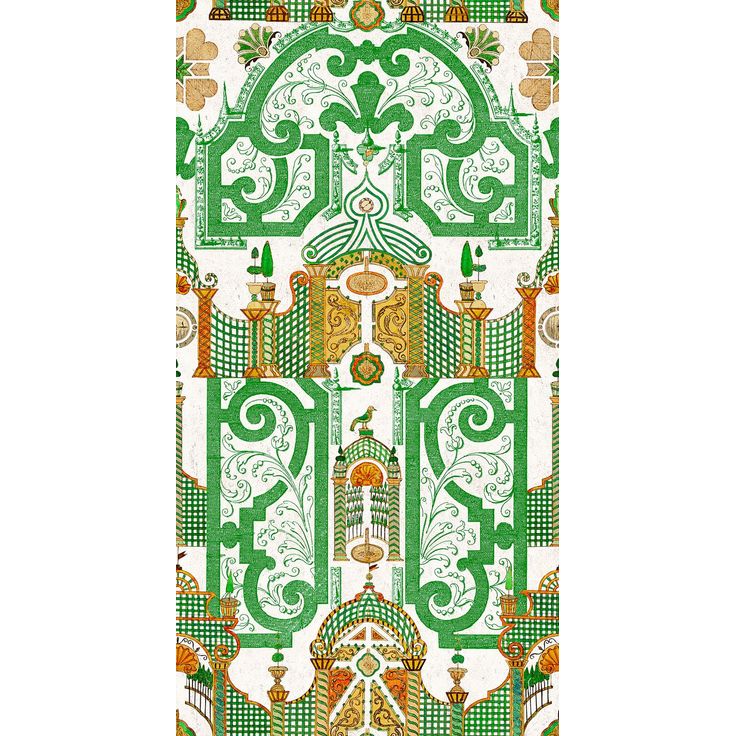 Paneelitapetti Mindthegap Emperor's Labyrinth, 1.56x3m, vaalea