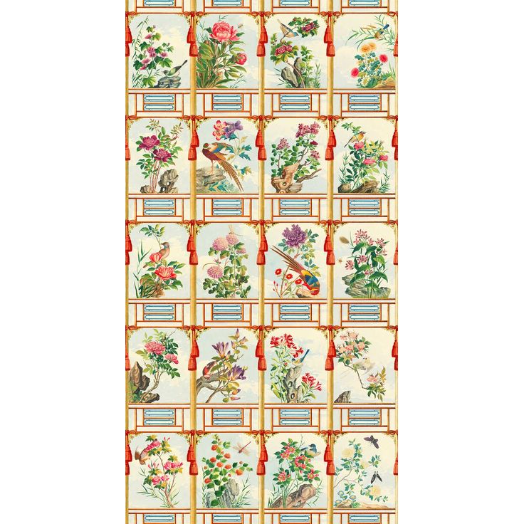 Paneelitapetti Mindthegap Flowering Wall 1.56x3m, vaalea
