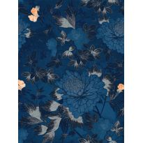 Paneelitapetti Mindthegap The Cantonese Garden, 1.56x3m, tummasininen