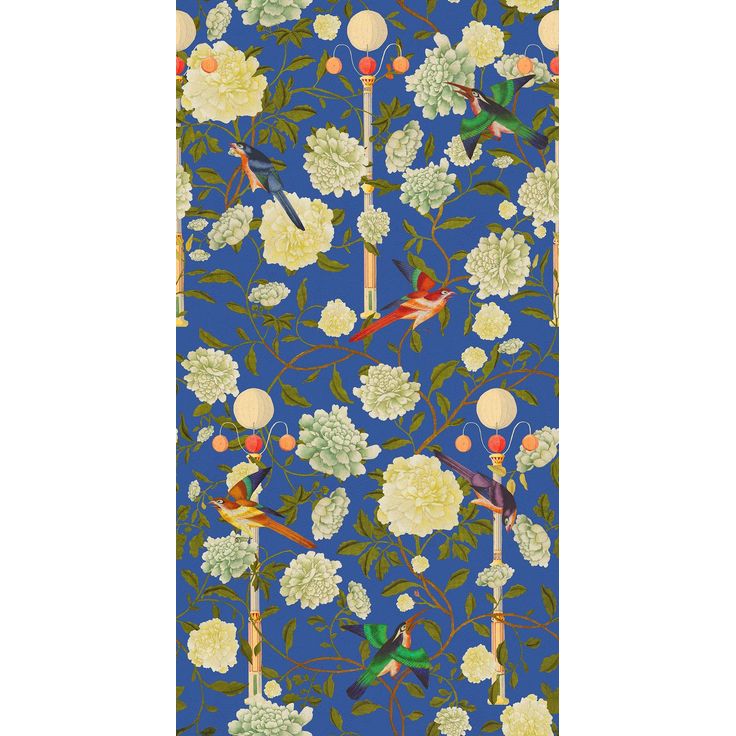 Paneelitapetti Mindthegap The Garden of Immortality, 1.56x3m, sininen