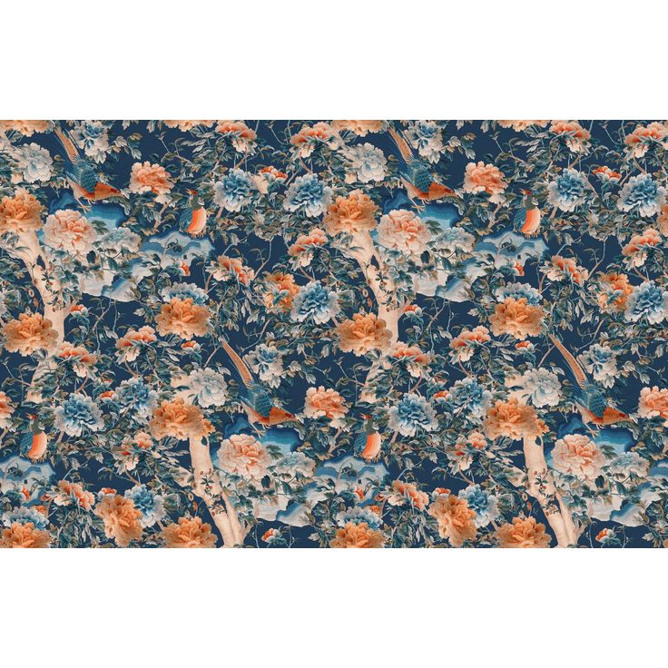 Paneelitapetti Mindthegap A Manchurian Night, 1.56x3m, sininen