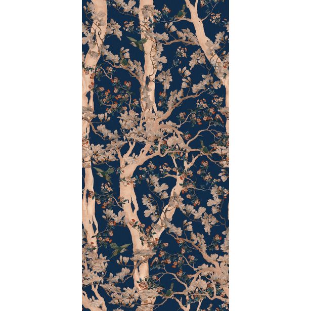 Paneelitapetti Mindthegap The Sacred Tree, 1.56x3m, tummansininen