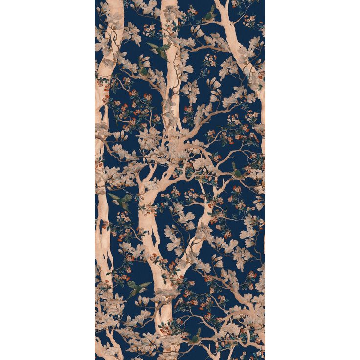 Paneelitapetti Mindthegap The Sacred Tree, 1.56x3m, tummansininen
