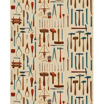 Paneelitapetti Mindthegap Old Tools, 1.56x3m, beige