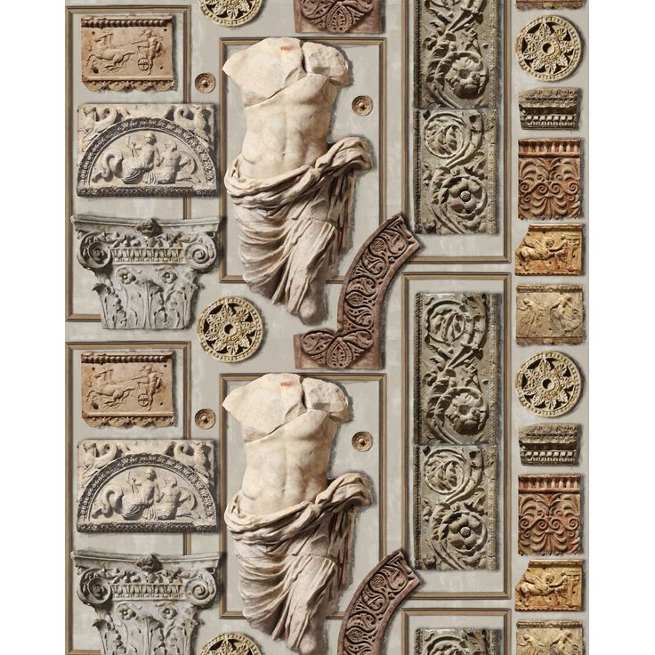 Paneelitapetti Mindthegap Rare Artifacts, 1.56x3m, beige