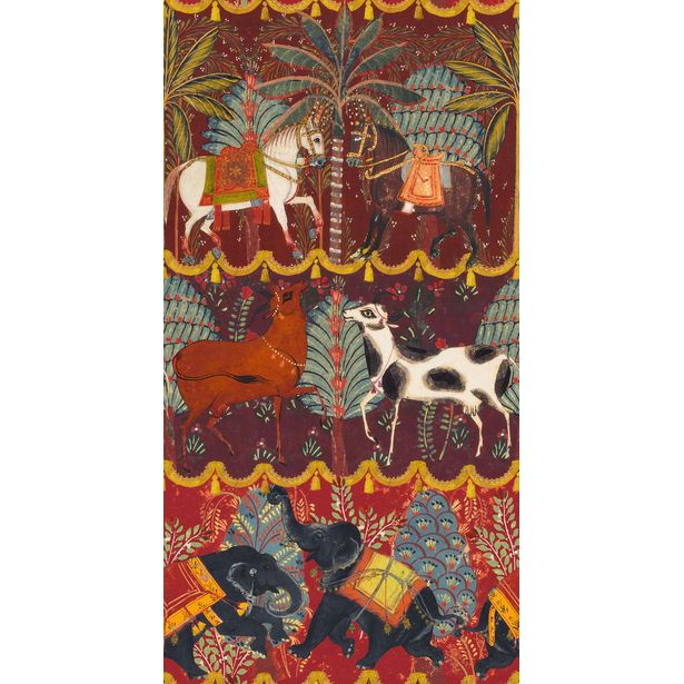 Tapetti Mindthegap Carnaval, 1.56x3m, punainen