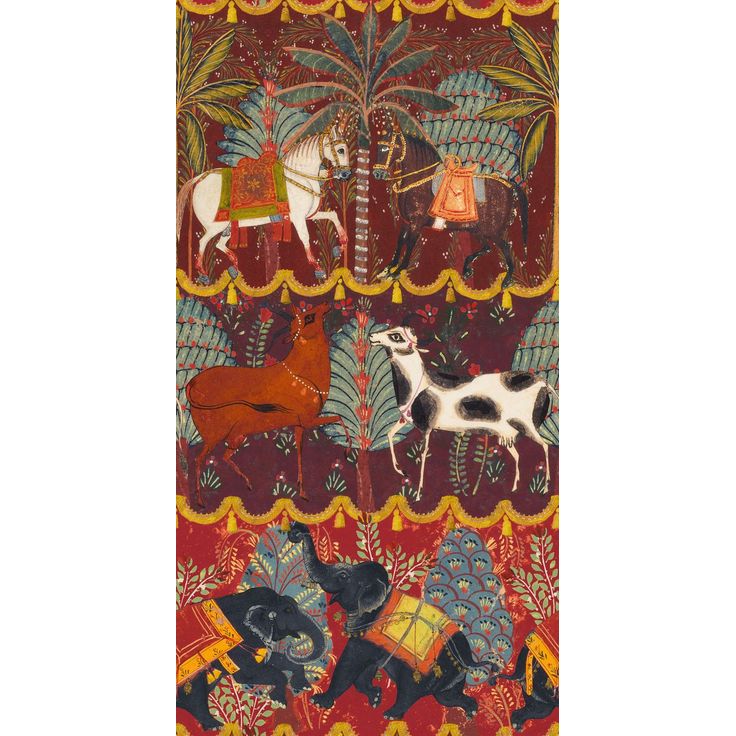 Tapetti Mindthegap Carnaval, 1.56x3m, punainen