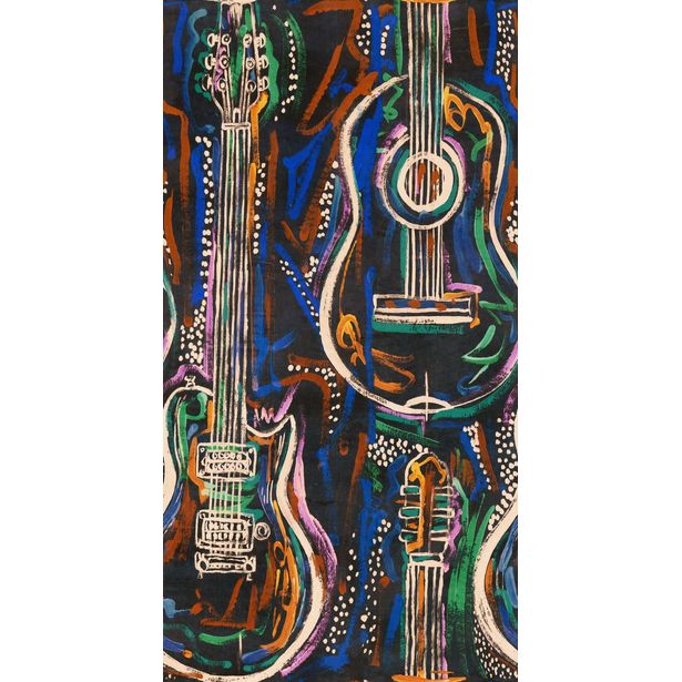 Tapetti Mindthegap Harmony, 1.56x3m, tummansininen
