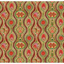 Tapetti Mindthegap Hippie Paisley, 1.56x3m, punainen/vihreä