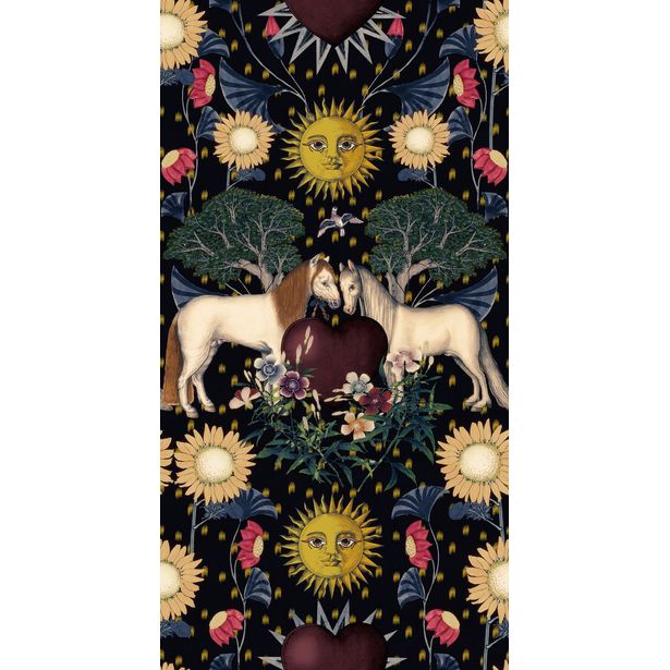 Tapetti Mindthegap Mirage, 1.56x3m, tummansininen