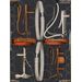 Paneelitapetti Mindthegap Equestrian Equipment, 1.56x3m, tumma (MTG-WP20632)