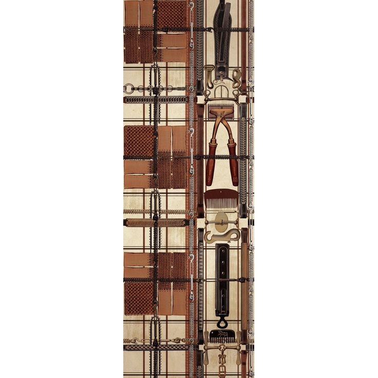 Paneelitapetti Mindthegap Harnessmaker's Atelier, 1.56x3m, ruskea