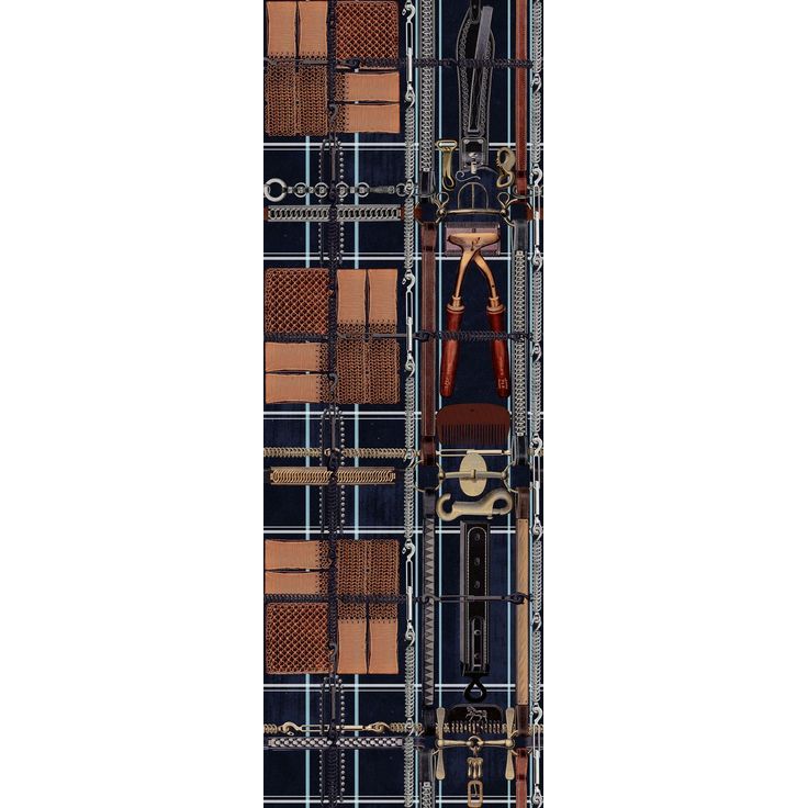 Paneelitapetti Mindthegap Harnessmaker's Atelier, 1.56x3m, tumma