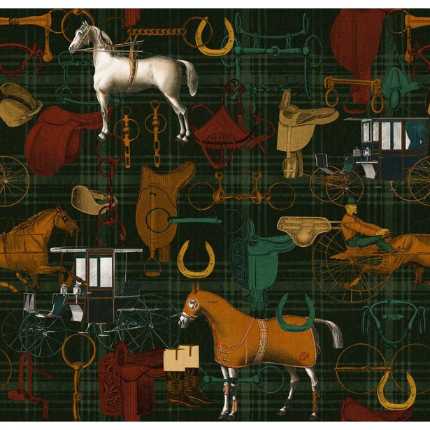 Paneelitapetti Mindthegap The Jockey, 1.56x3m, värikäs