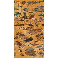 Paneelitapetti Mindthegap Floating World, 1.56x3m, kulta