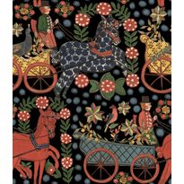 Kuvatapetti MindTheGap Fasnacht, 1.56x3m, musta, non-woven (MTG-WP20678)