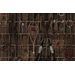 Kuvatapetti MindTheGap Vintage Skiing, 1.56x3m, tumma, non-woven (MTG-WP20696)