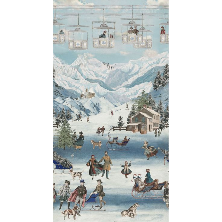 Kuvatapetti MindTheGap Kaprun, 1.56x3m, vaaleansininen, non-woven