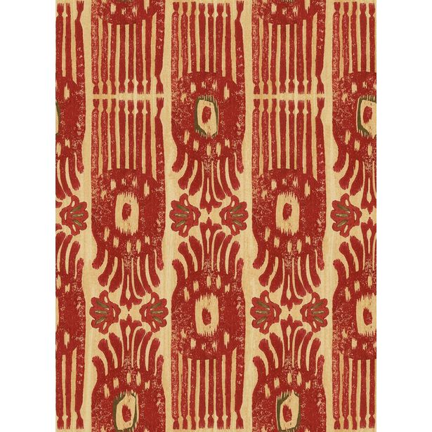 Tapetti Mindthegap Tribal Ikat, punainen