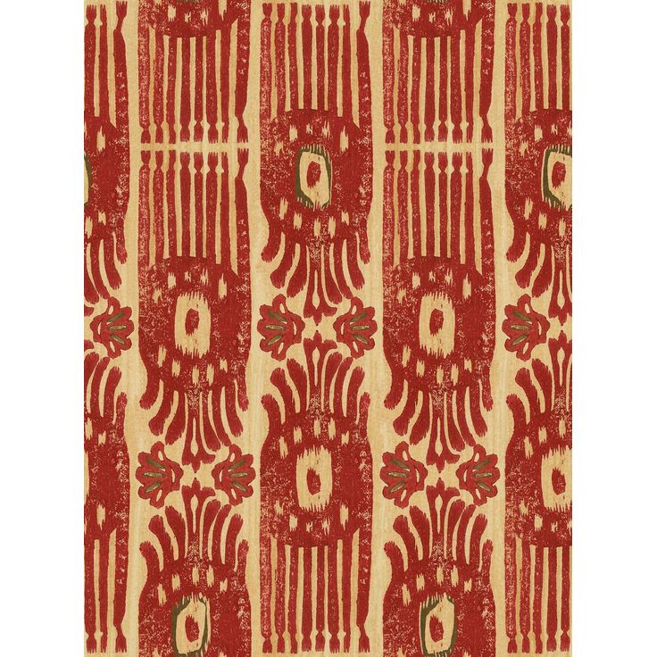Tapetti Mindthegap Tribal Ikat, punainen