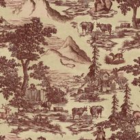 Tapetti MindTheGap Toile Du Tyrol, burgundi, non-woven (MTG-WP30147)